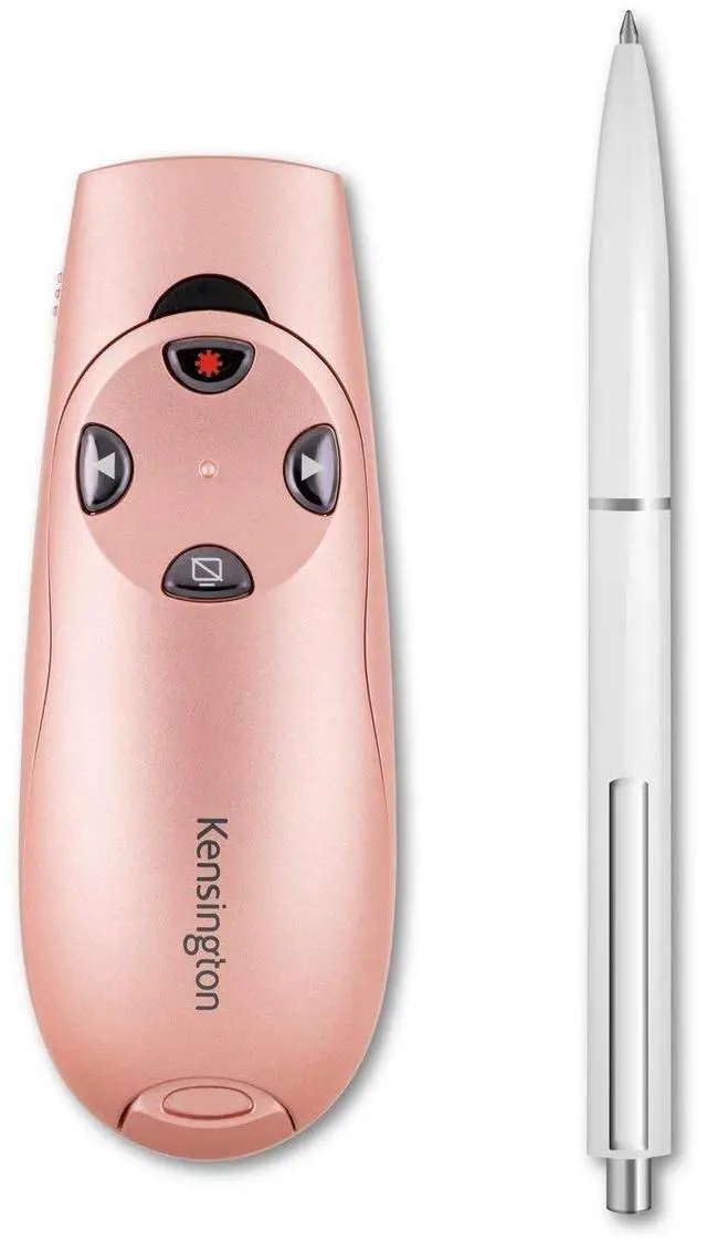 Alt view image 8 of 9 - Kensington Presenter Expert Wireless with Red Laser - Rose Gold - Wireless - Radio Frequency - 2.40 GHz - Rose Gold - USB - 6 Button(s)