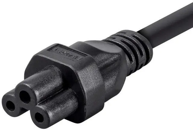 Alt view image 19 of 19 - Monoprice Power Cord - 6 Feet - Black | NEMA 5-15P to IEC 60320 C5, 18AWG, 10A/1250W, 3-Prong