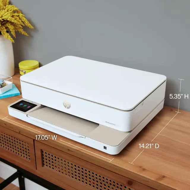 Alt view image 17 of 20 - HP Envy 6155e All-in-One Inkjet Printer, Color Mobile Print, Copy, Scan, Mobile