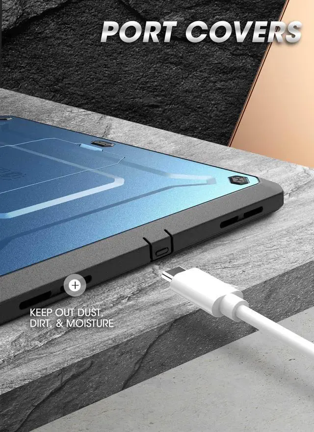 Alt view image 4 of 6 - Supcase For Ipad 10Th Generation Case With Screen Protector (Unicorn Beetle Pro)  [Built-In Stand & Pencil Holder] Heavy Duty Rugged Protective Case For Ipad 10Th Gen 10.9 Inch (2022)  Blue