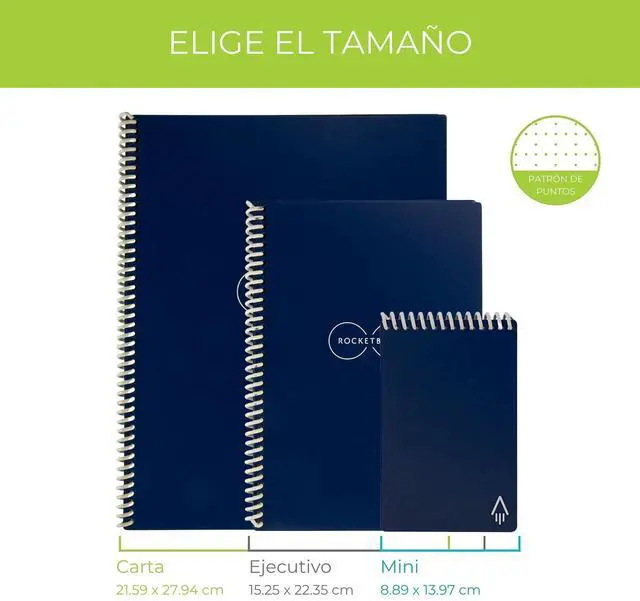 Alt view image 6 of 7 - Core Smart Notebook Dotted Rule Midnight Blue Cover 11x8.5 16 Sheets EVRLRCCDFFR