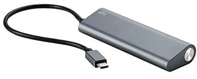 Main image of Monoprice 4 Port USB-C Hub - Aluminum, SuperSpeed Transfer Rates, Compatible With Apple MacBook, Google Chromebook & More