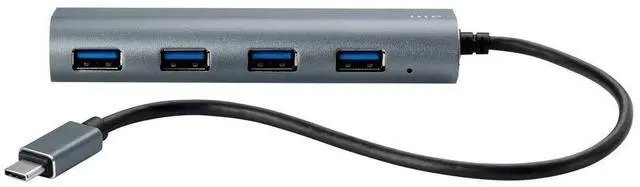 Alt view image 10 of 13 - Monoprice 4 Port USB-C Hub - Aluminum, SuperSpeed Transfer Rates, Compatible With Apple MacBook, Google Chromebook & More