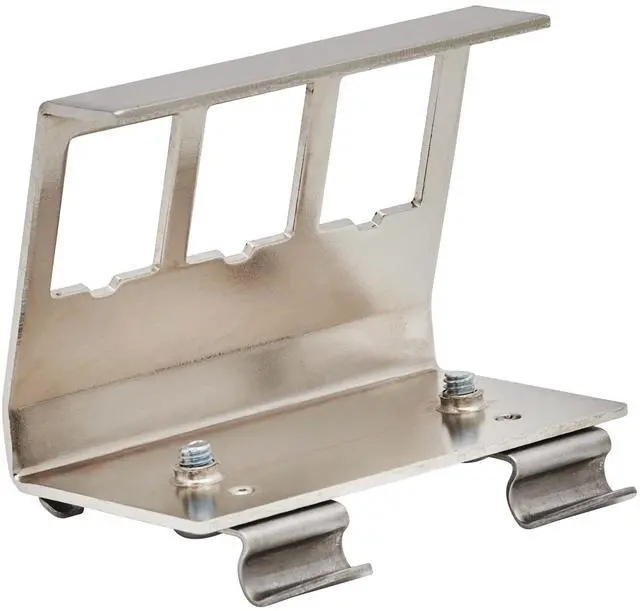 Alt view image 12 of 12 - Eaton Tripp Lite Series 3-Port Metal DIN-Rail Mounting Module for Snap-In Keystone Jacks and Couplers Silver TAA