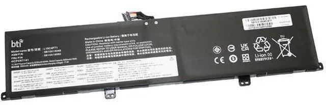 Alt view image 2 of 2 - BTI 5B10X19049-BTI 4-cell 15.36V Li-Ion Notebook Battery for LENOVO THINKPAD P1 GEN 3 20TH / P1 GEN 3 20TJ / X1 EXTREME 3RD GEN 20TK / X1 EXTREME 3RD GEN 20TL