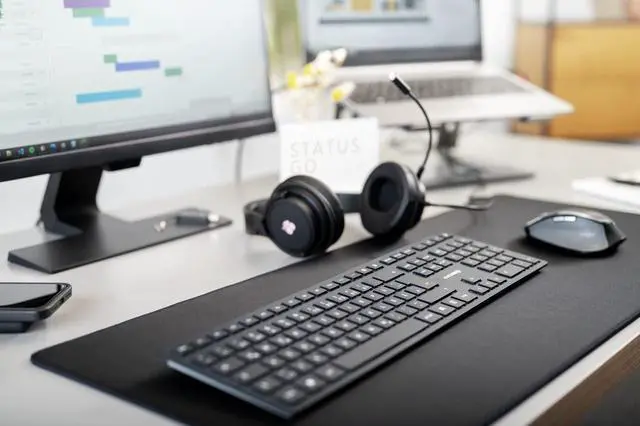 Alt view image 13 of 15 - CHERRY DW 9500 SLIM Wireless Desktop w/ Bluetooth and RF Transmission JD9500US2
