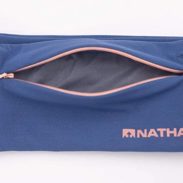 Alt view image 6 of 7 - Nathan Zipster Lite Running Belt Waist Pack XLarge Blue Jay