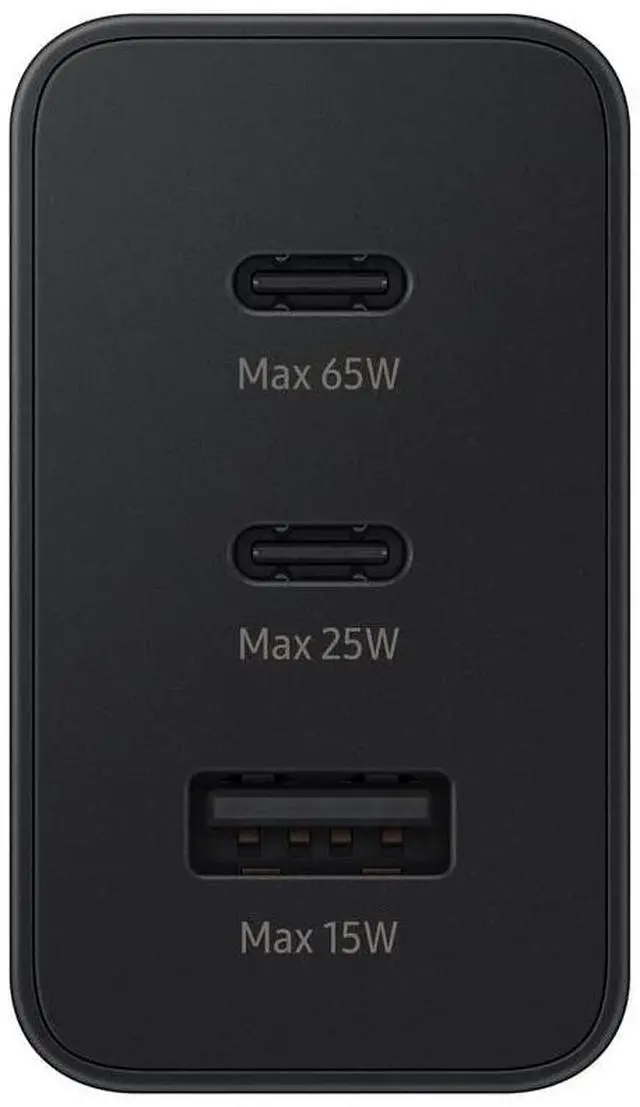 Alt view image 13 of 13 - Samsung 65W Trio Power Adapter, Black EP-T6530NBEGUS