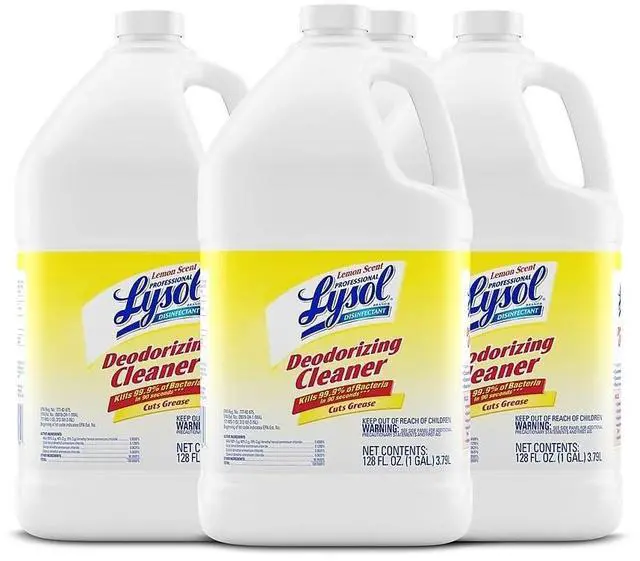 Alt view image 15 of 19 - Reckitt Benckiser 76334CT Professional LYSOL Brand Disinfectant Deodorizing Cleaner, 1 gal. Bottle, Concentrate, Lemon Scent