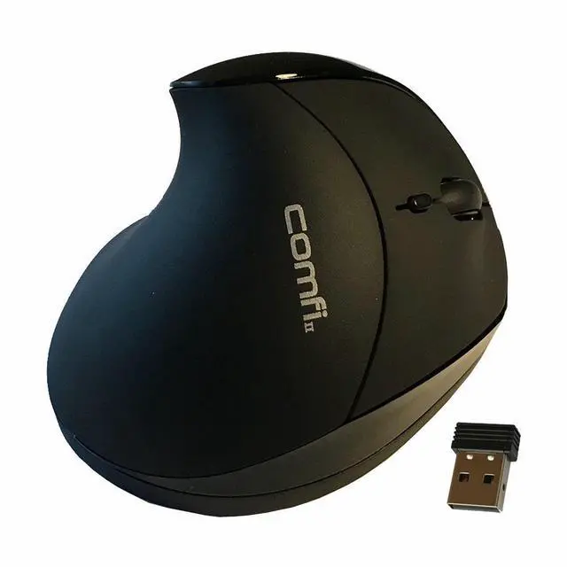 Alt view image 6 of 6 - ERGOGUYS LLC EM011-BKW BLACK ERGONOMIC WIRELESS VERTICAL MOUSE