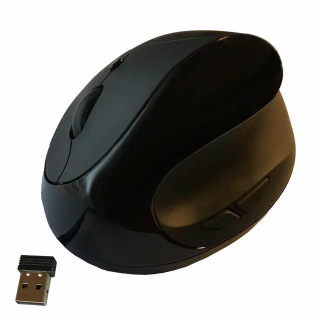 Alt view image 5 of 6 - ERGOGUYS LLC EM011-BKW BLACK ERGONOMIC WIRELESS VERTICAL MOUSE