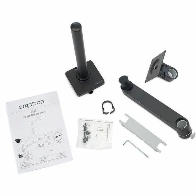 Alt view image 4 of 12 - Ergotron Nx Desk Mount Monitor Arm White 45-669-216