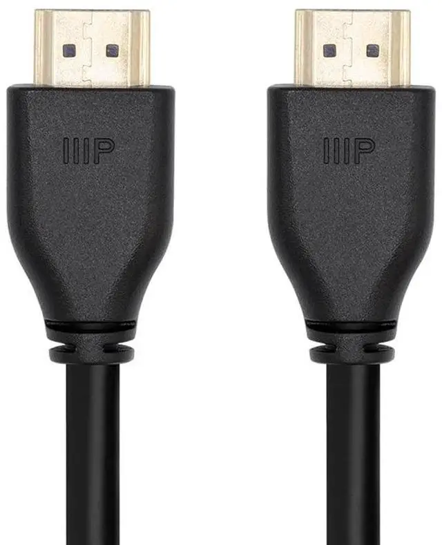 Alt view image 8 of 10 - Monoprice 8K HDMI 2.1 Cable - 6 Feet - Black | Ultra High Speed, 48Gbps, Compatible with Sony PS5 / Microsoft / Xbox Series X & Series S and More