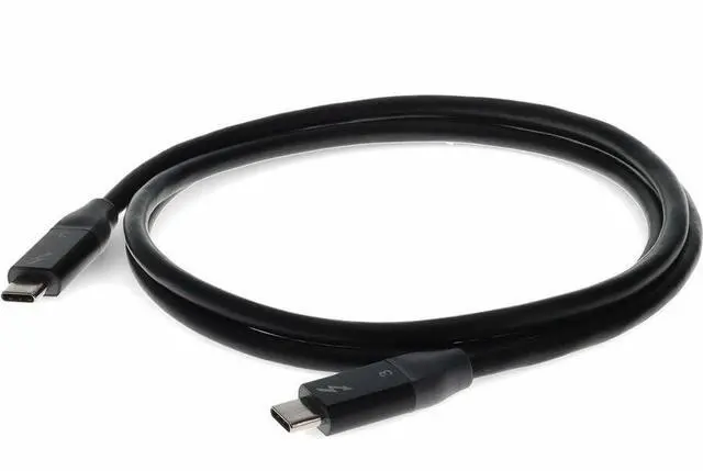 Main image of AddOn 1.2m 4.0ft USB C 3.1 Male to Male Thunderbolt-compatible Sync and Charge Black Cable