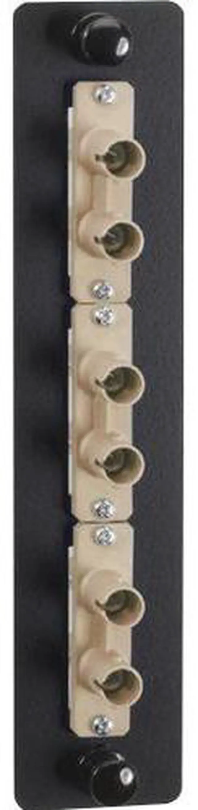 Alt view image 7 of 10 - Black Box Black Box Fiber Adapter Panel Low Density 3 ST Duplex Ceramic Beige