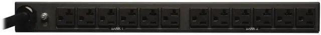 Alt view image 14 of 16 - Tripp Lite Pdu W Isobar Surge Protection 2.9kw 120v 12 5-15/20r 15ft Cord 120 Volt Single-Phase Basic PDU