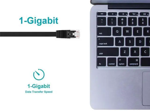 Alt view image 18 of 19 - Monoprice Cat5e Ethernet Patch Cable - 14 Feet - Black | Network Internet Cord - RJ45, Flat,Stranded, 350Mhz, UTP, Pure Bare Copper Wire, 30AWG