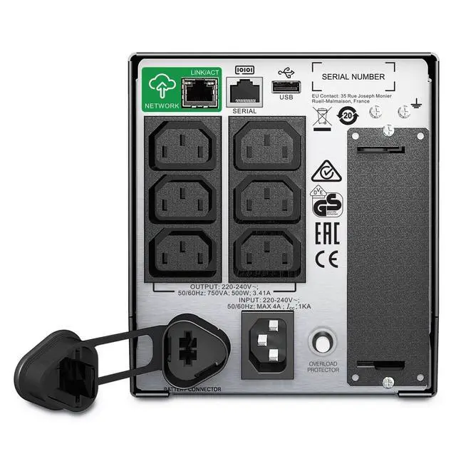 Alt view image 7 of 7 - APC by Schneider Electric Smart-UPS 750VA LCD 230V with SmartConnect