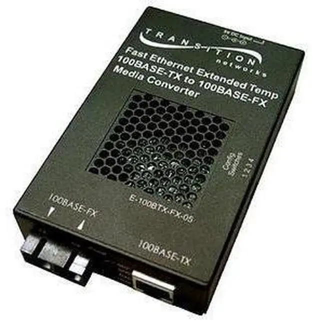 Alt view image 2 of 2 - Transition Networks Fast Ethernet Extended Temperature Stand-Alone Media Converter
