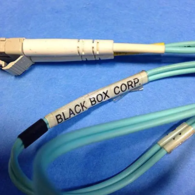 Alt view image 10 of 11 - OM3 50/125 MULTIMODE FIBER OPTIC PATCH CABLE - OFNR PVC, LC TO LC, AQUA, 1-M (3.