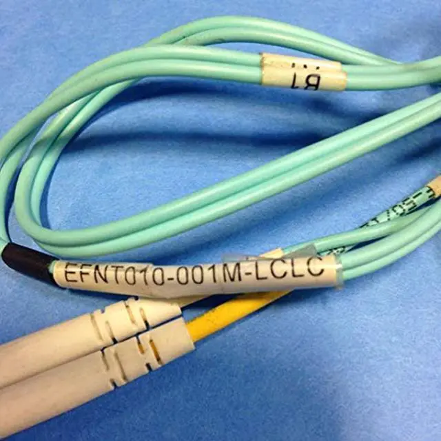 Alt view image 11 of 11 - OM3 50/125 MULTIMODE FIBER OPTIC PATCH CABLE - OFNR PVC, LC TO LC, AQUA, 1-M (3.