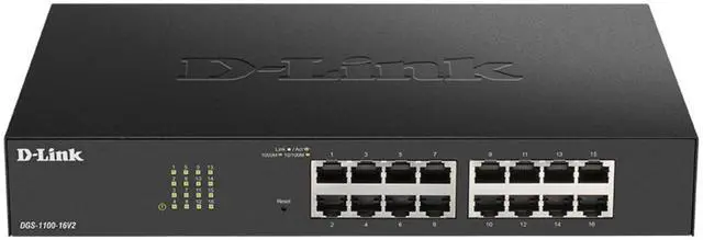 Alt view image 13 of 13 - D-Link 16-Port Gigabit Smart Managed Switch | Web Managed | Cable Diagnostics | NDAA Compliant - (DGS-1100-16V2)