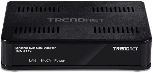 Alt view image 17 of 18 - TRENDnet Ethernet Over Coax Adapter,(2-Pack), Backward Compatible with MoCA 2.0, Gigabit LAN Port, Supports Net Throughput Up to 1Gbps, Supports Up to 16 Nodes on One Network, Black, TMO-311C2K