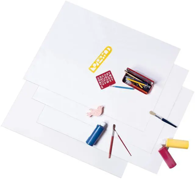 Alt view image 11 of 13 - Pacon Super Value Posterboard 22 x 28 White Single Pack of 50 sheets 76510