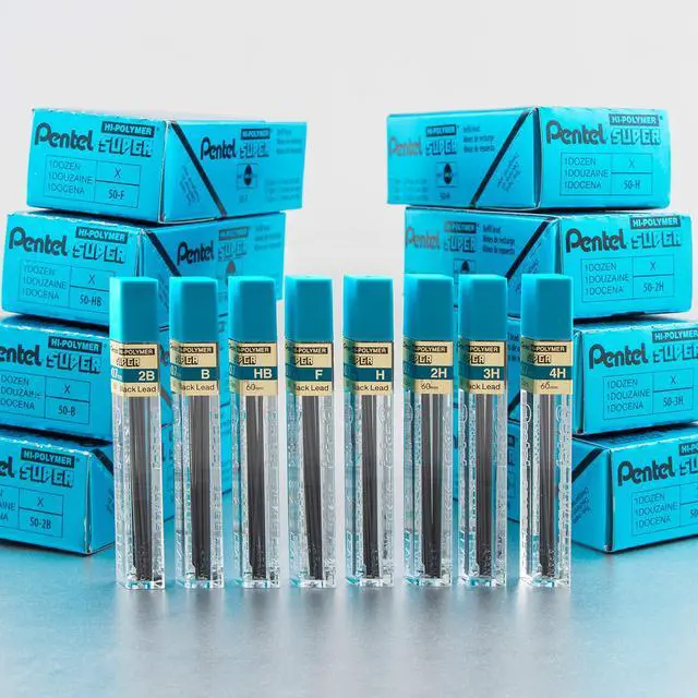 Alt view image 10 of 12 - Pentel 50HBBX Super Hi-Polymer Leads
