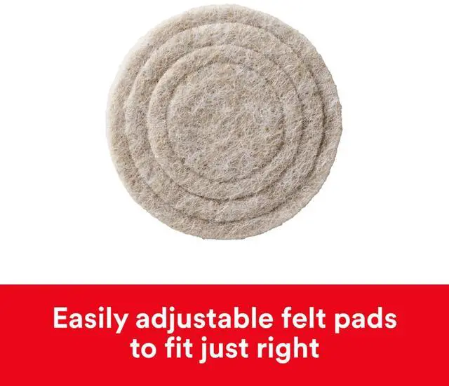 Alt view image 12 of 14 - Scotch Custom Fit Felt Pads 1.5" Beige 30/Pack (SP884-NA)