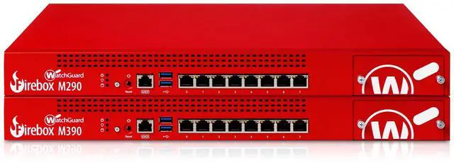 Alt view image 10 of 10 - WatchGuard Firebox M390 Network Security/Firewall Appliance - 8 Port - 10/100/1000Base-T - Gigabit Ethernet - 8 x RJ-45 - 1 Total Expansion Slots - 1 Year Basic Security Suite