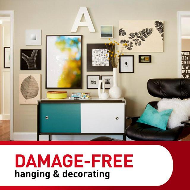 Alt view image 12 of 17 - Command 20 lb Picture Hanging Strips White 8 Pairs (17217-8ES)