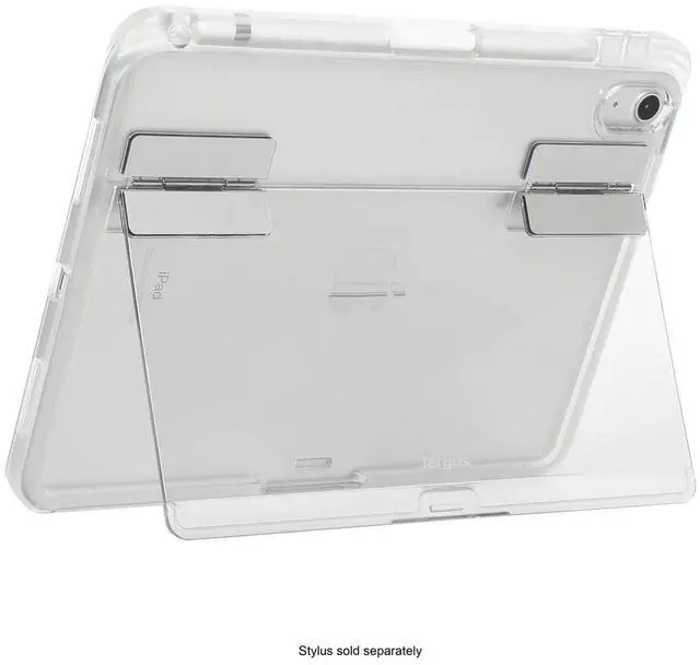 Alt view image 9 of 13 - Targus Click-In Clear Case + Kickstand for 10.9" iPad 10th gen Phantom THD927GL