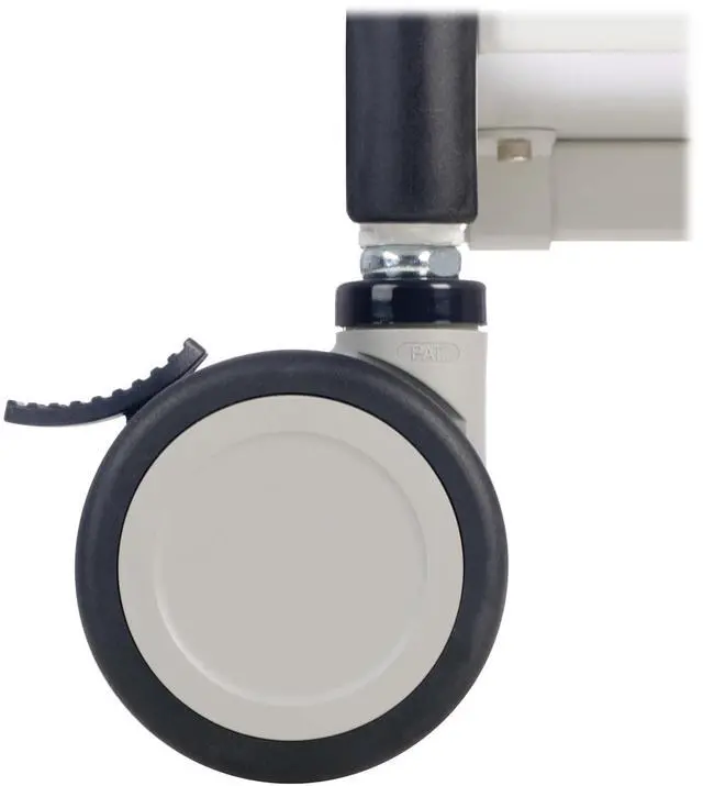 Alt view image 13 of 15 - Tripp Lite Mobile Standing Desk 2 Adjustable Shelf & 2 Metal Storage Drawers, TAA Compliant, Home Office & School, 5-Year Warranty, White