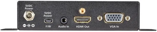 Alt view image 11 of 11 - Black Box Vga-to-hdmi Converter Scaler With Audio - Functions: Video Conversion, Video Scaling, De-interlace, Noise Filtering - 1920 X 1200 - Vga - Usb - Audio Line In - 1 Pack - (avsc-vga-hdmi-r2)