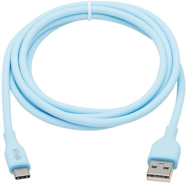 Alt view image 12 of 17 - Tripp Lite Safe-IT USB-A to Lightning Sync/Charge Antibacterial Cable (M/M), Ultra Flexible, MFi Certified, Light Blue, 6 ft. (1.83 m) Modle M100AB-006-S-LB