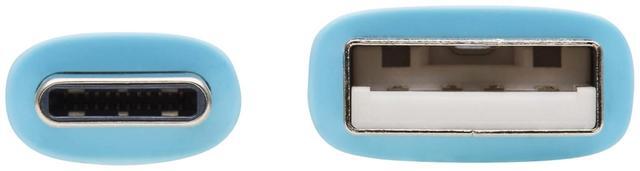 Alt view image 15 of 17 - Tripp Lite Safe-IT USB-A to Lightning Sync/Charge Antibacterial Cable (M/M), Ultra Flexible, MFi Certified, Light Blue, 6 ft. (1.83 m) Modle M100AB-006-S-LB