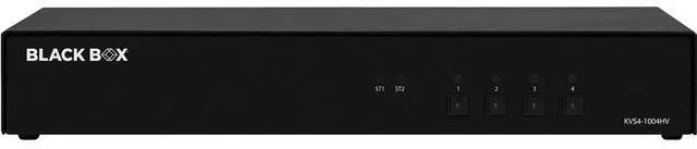 Alt view image 2 of 2 - Black Box KVM Switch NIAP 4.0 4-Port Single-Monitor FlexPort KVS4-1004HV