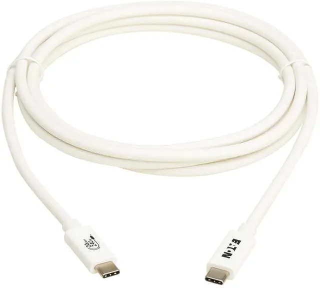 Alt view image 3 of 7 - Tripp Lite series USB4 20Gbps Cable (M/M), White, 6.6 ft. U521-1P0M-WH20G