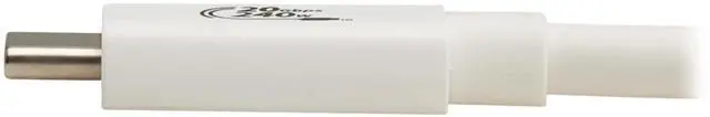 Alt view image 5 of 7 - Tripp Lite series USB4 20Gbps Cable (M/M), White, 6.6 ft. U521-1P0M-WH20G