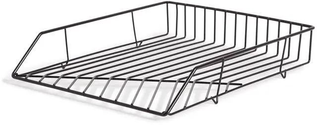 Alt view image 5 of 7 - Vena Desktop Organization Kit 8 Compartments Letter Sorter Paper Tray Pencil Cup Black Metal 2004U0001