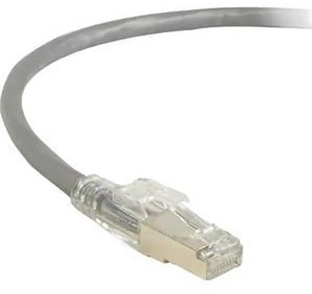 Alt view image 5 of 8 - Black Box GigaTrue 3 2ft RJ-45 M/M Cat6 UTP Patch Network Cable Gray