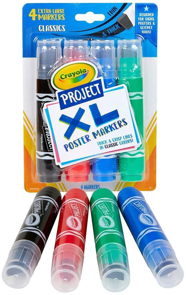 Alt view image 3 of 7 - Project XL Poster Markers, Classic, 4 Count