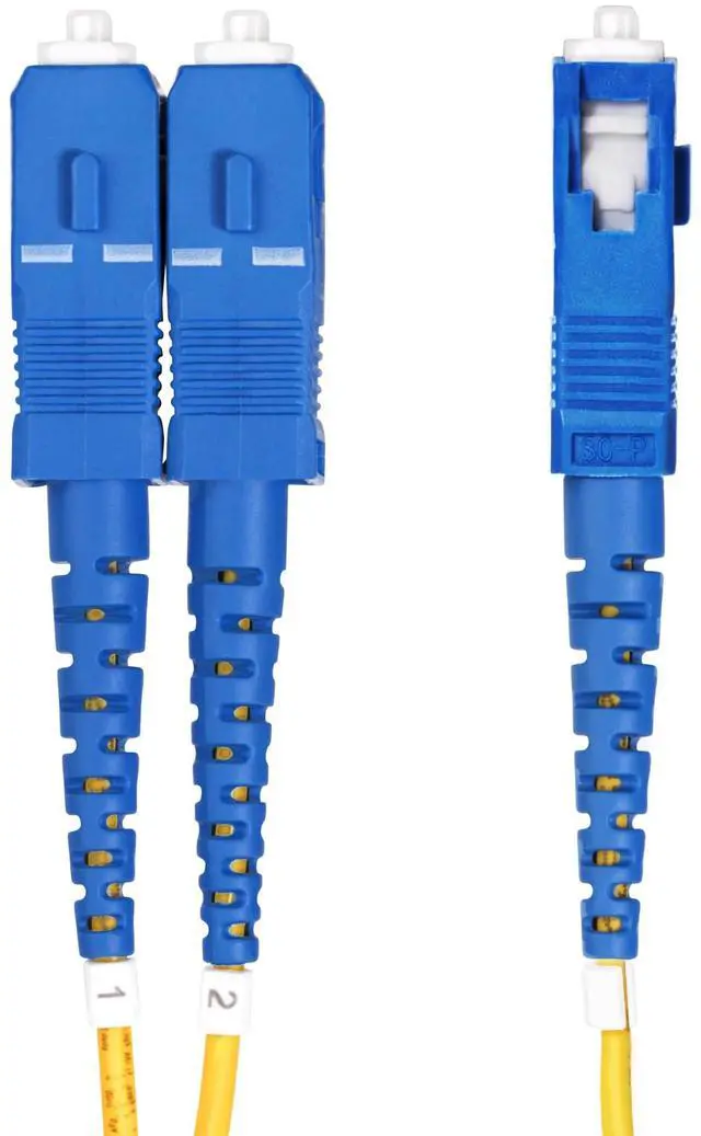 Alt view image 2 of 7 - StarTech 3m 9.8ft LC to SC UPC OS2 Single Mode Duplex Fiber Optic Cable 9/125 100G Low Insertion Loss LSZH Fiber Jumper Cord