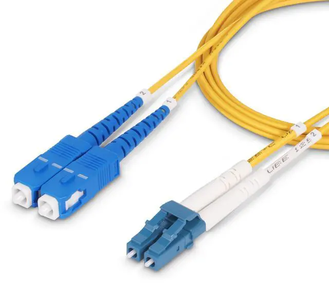 Alt view image 7 of 7 - StarTech 3m 9.8ft LC to SC UPC OS2 Single Mode Duplex Fiber Optic Cable 9/125 100G Low Insertion Loss LSZH Fiber Jumper Cord