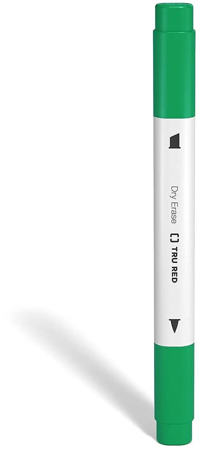 Alt view image 3 of 7 - TruRed Tank Style Twin-Tip Dry Erase Marker Assorted Colors 4/Pack TR57838