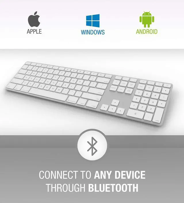 Alt view image 5 of 7 - Matias Backlit Wireless Keyboard Black FK418BTLSB