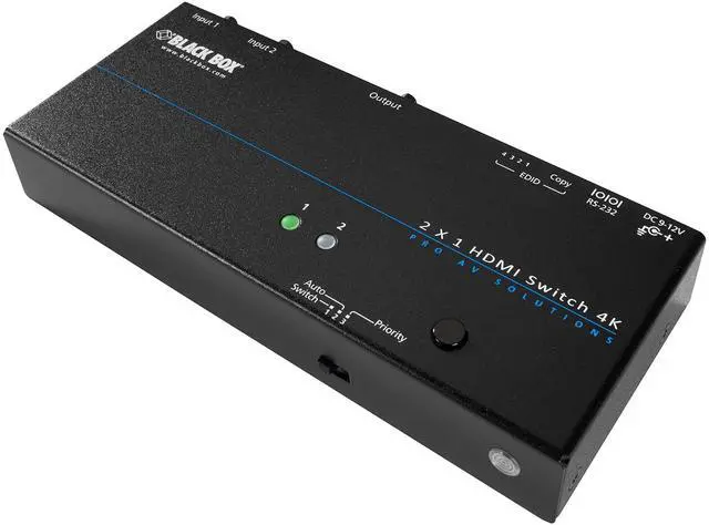 Alt view image 13 of 16 - Black Box Network Services VSW-HDMI2X1-4K 4k Hdmi Switch 2 1