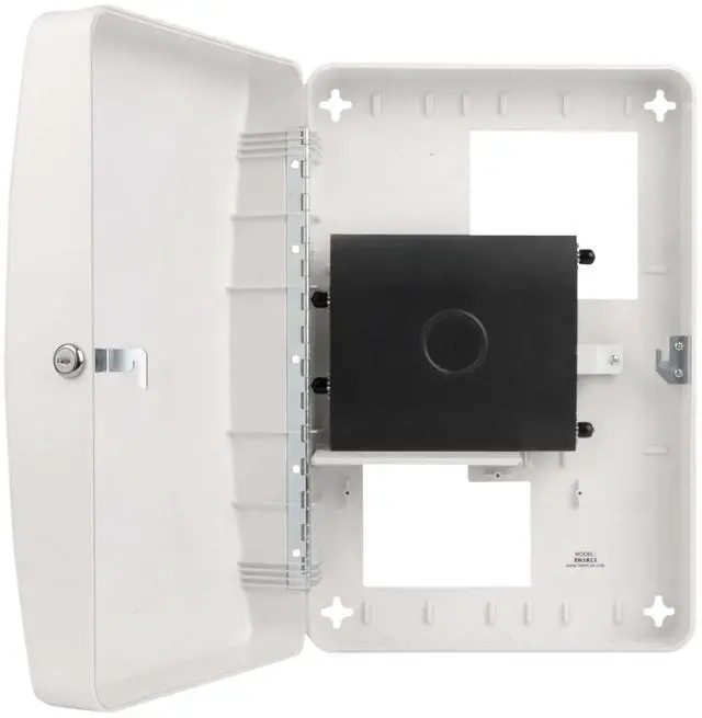 Alt view image 13 of 14 - Tripp Lite EN1812 Mounting Box for Wireless Access Point Router Modem White