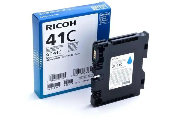 Alt view image 11 of 11 - Ricoh GC 41C Ink Cartridge - Cyan